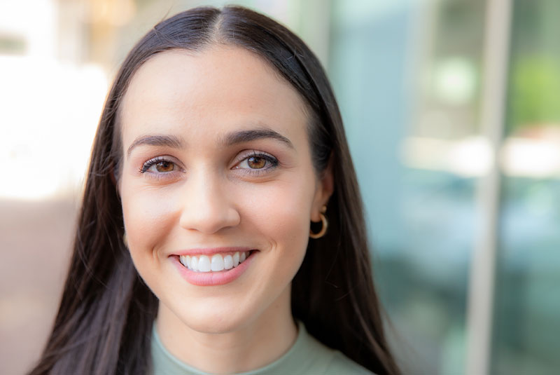 dental patient smiling